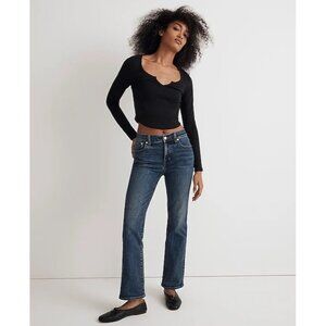 Madewell Kick Out Crop Jean in Arlen Wash